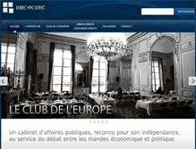 Tablet Screenshot of europolitic.fr